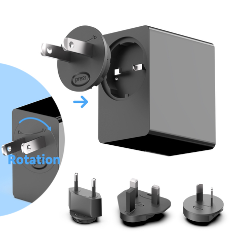 Universelles GaN III 140W USB C PD3.1-Netzteil mit 2 USB C-Anschlüssen