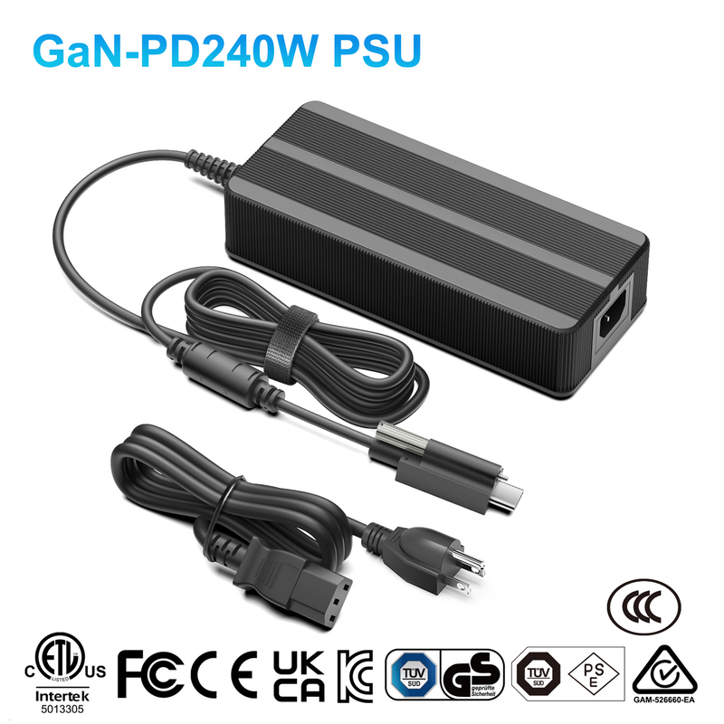  240-W-USB-C-PD-Netzteil mit Schraubverschluss