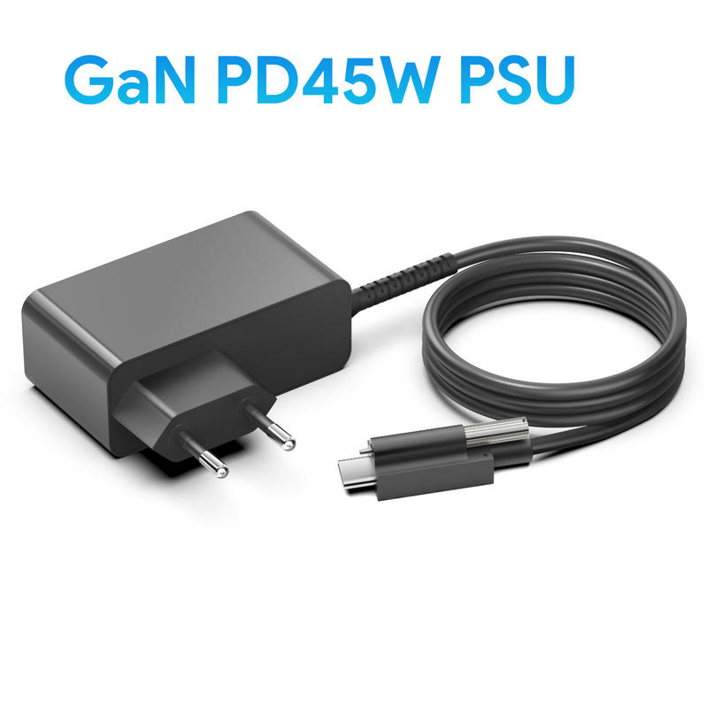 Wandmontiertes 45-W-USB-C-PD-Netzteil mit Schraubverschluss