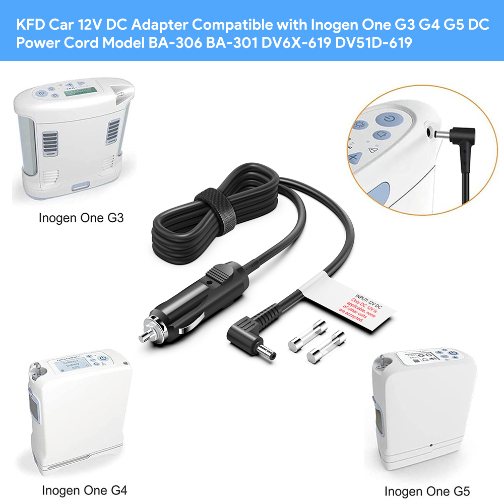 12V tragbares CPAP-Sauerstoffkonzentrator-DC-Autoladegerät