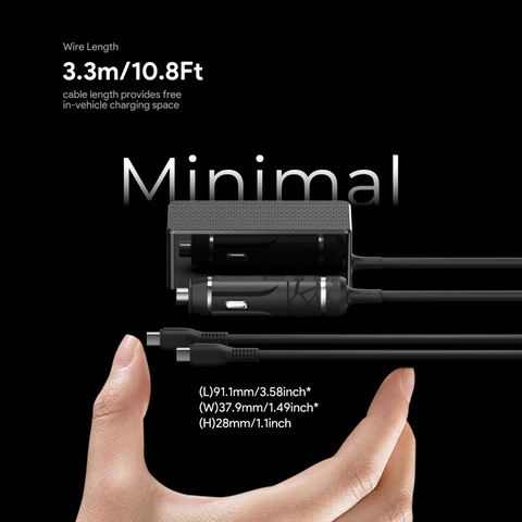 140W USB-C DC Adapter-Autoladegerät