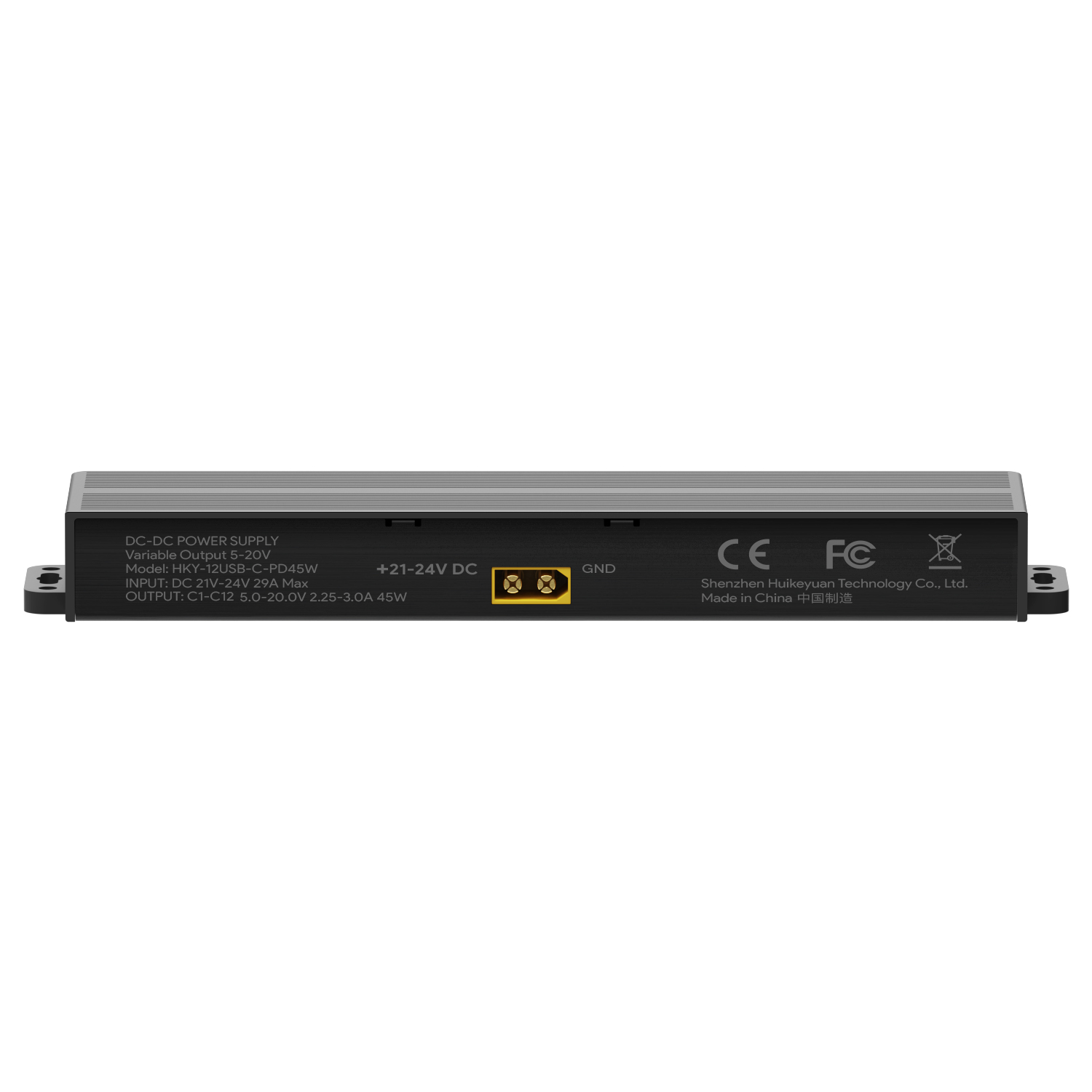 Tragbarer USB-C-Ladehub mit 12 Anschlüssen, 45 W pro Anschluss